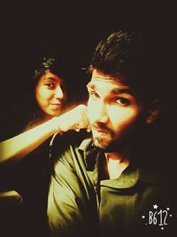 Portrait of smiling young woman