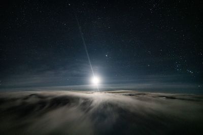 Low angle view of sky at night