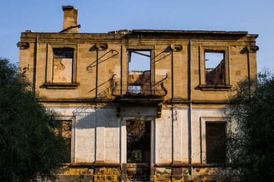 Low angle view of old building