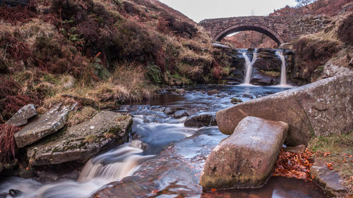 River flowing through rocks