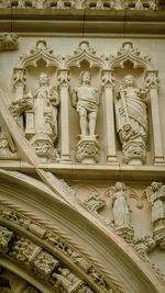 Low angle view of statue of building