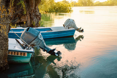 Boat in lake