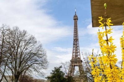 Eiffel tower in spring, paris