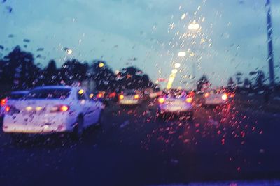 Water drops on car window