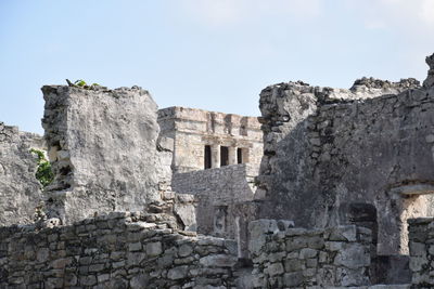 Low angle view of historical building against sky