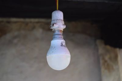 Close-up of light bulb