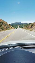 Road passing through landscape