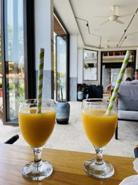 Close-up of drink on table