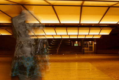 Close-up of illuminated light