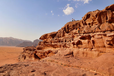 Rock formations in desert