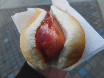 Close-up of bread in plate