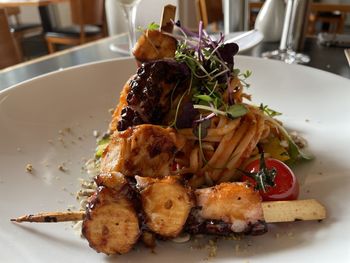 Close-up of food in plate