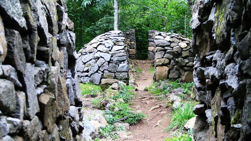 Close-up of stone wall