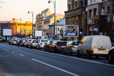 Traffic on city street