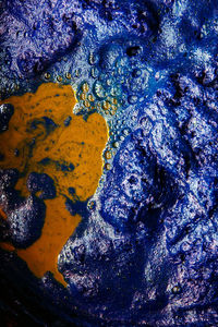 Full frame shot of rock in water