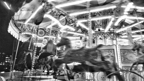 Close-up of guitar in the dark