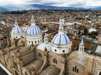 Aerial view of buildings in city