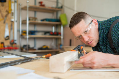 Man working at workshop