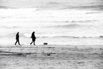 People enjoying at beach