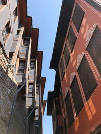 Low angle view of buildings against sky