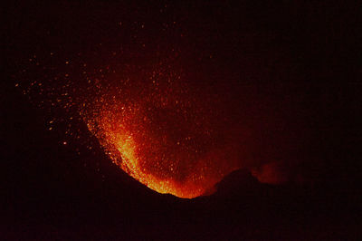 Scenic view of sky at night