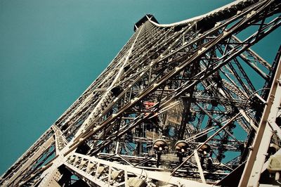 Low angle view of building against blue sky