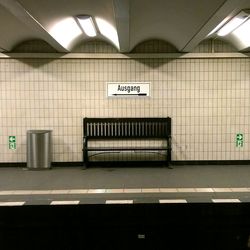 Subway station platform