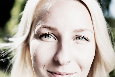 Close-up portrait of woman