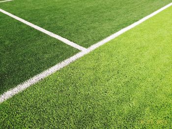 Full frame shot of soccer field