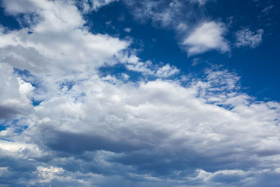 Low angle view of clouds in sky