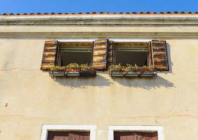 Low angle view of old building