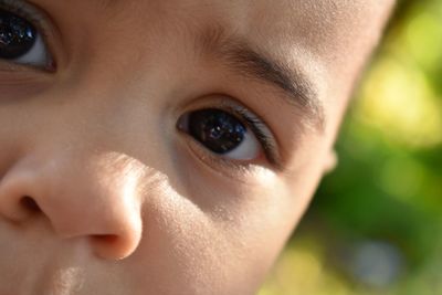 Close-up portrait of boy