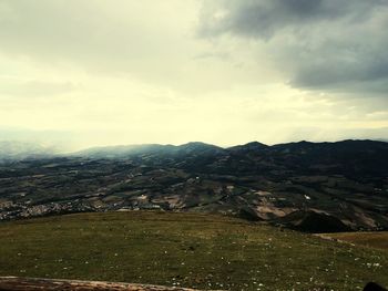 Scenic view of landscape against sky