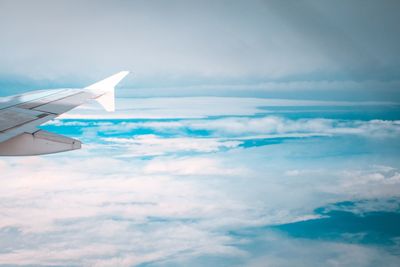 Aerial view of cloudscape against sky