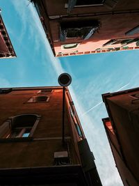 Low angle view of buildings against sky