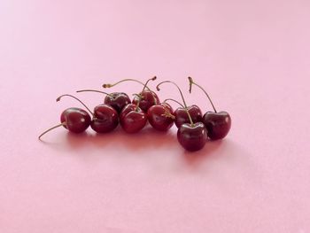 Close-up of fruits against white background