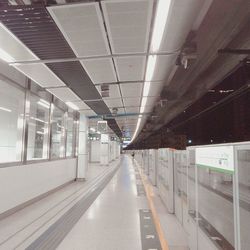 Empty corridor in modern building