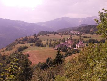 Scenic view of landscape against sky