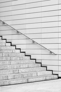 Low angle view of staircase against building