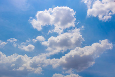 Low angle view of blue sky