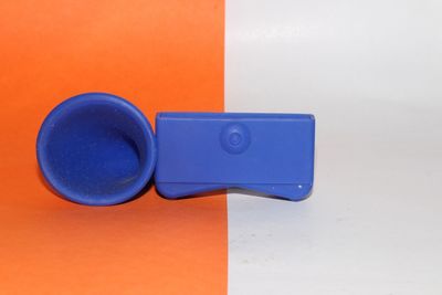Close-up of blue paint