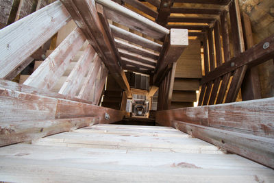 Empty staircase in old building