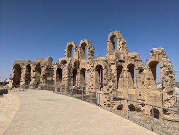 Old ruins against clear sky