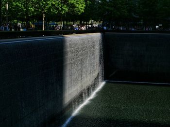 View of fountain against wall