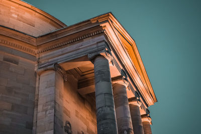 Low angle view of historical building against sky