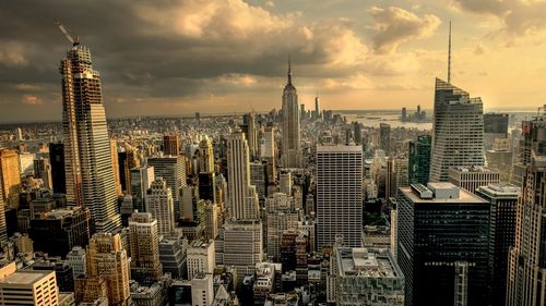 Manhattan from rockfeller center