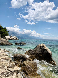 Scenic view of sea against sky