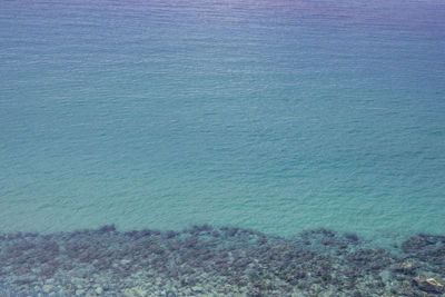 High angle view of sea shore