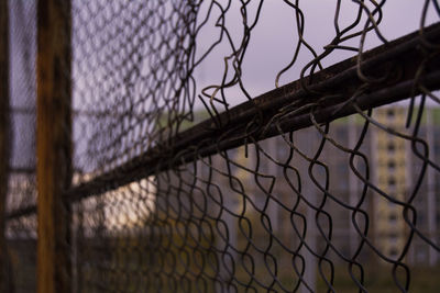 Close-up of chainlink fence
