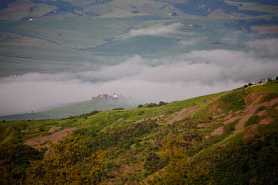 Scenic view of landscape against sky